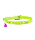 Collier Cuir "Strass" - Chat