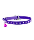 Collier Cuir "Strass" - Chat
