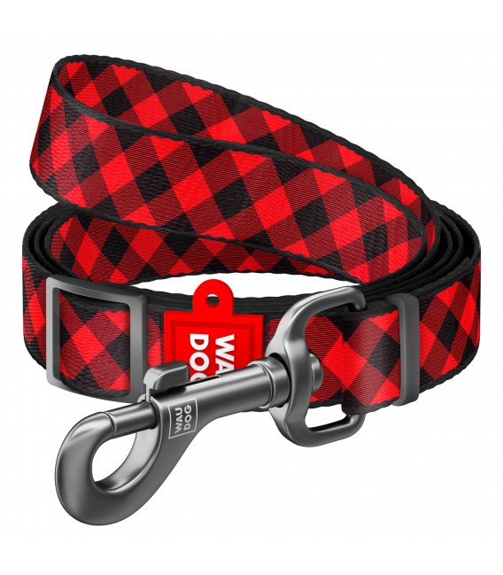 Laisse Nylon "RED PLAID"