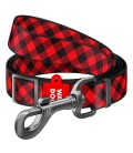 Laisse Nylon "RED PLAID"